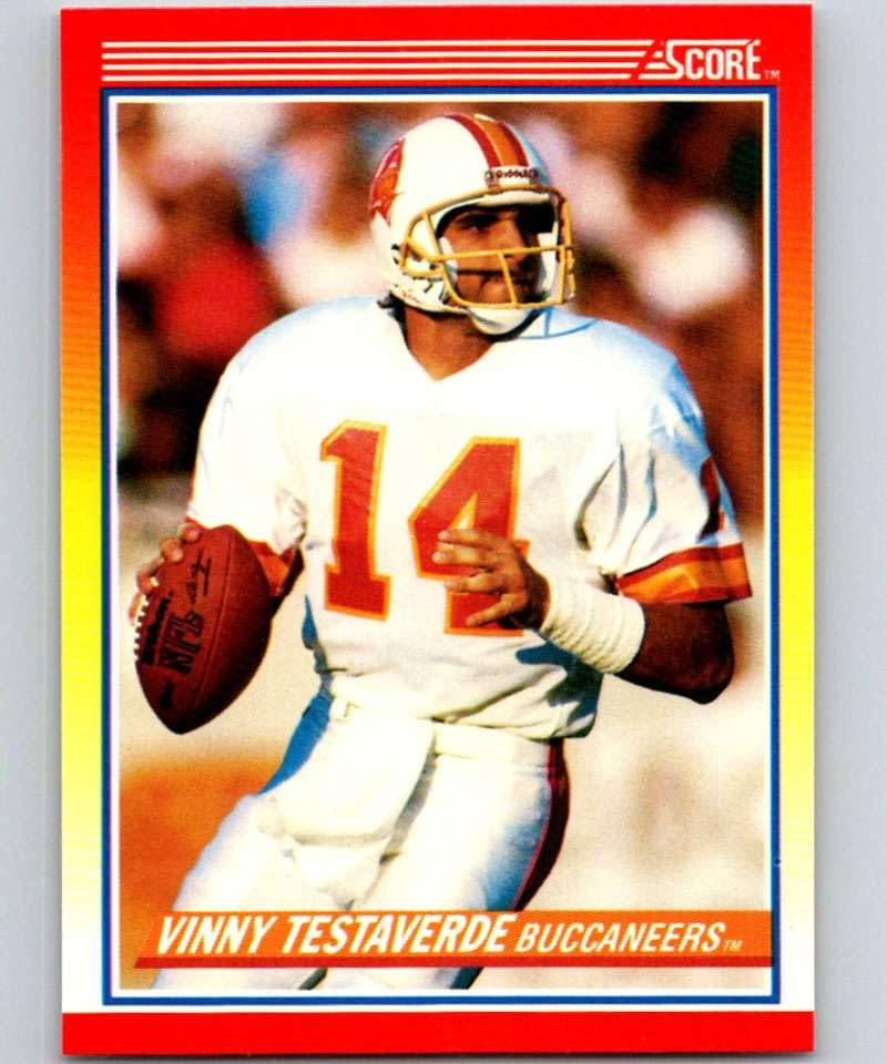 Amazon.com: 1990 Score Football #261 Vinny Testaverde Tampa Bay